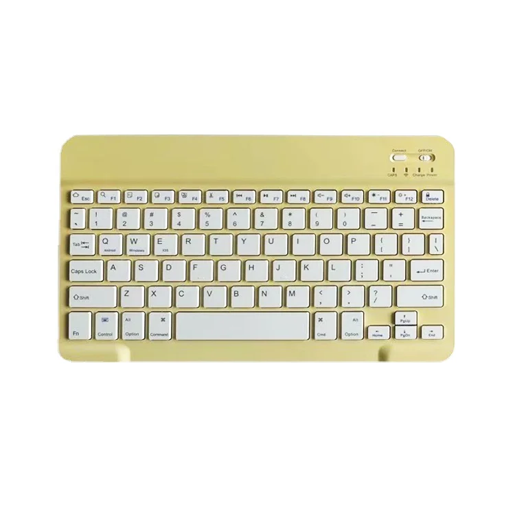 Ultra Slim Keyboard Rechargeable Wireless BT Tablet Keyboard for iPad Smartphone PC MacBook Android iOS Windows Device