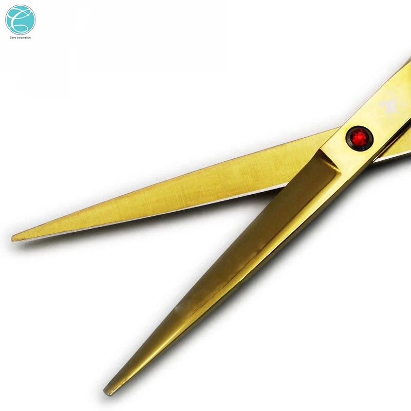 Premium Quality 2023 Beauty Instruments Customized Logo Printing Hair Styling Tools Barber Scissors
