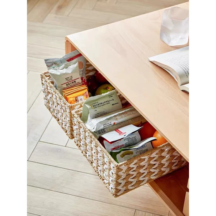 Heart Shaped Hand Woven Pantry Storage Baskets Other Paper Rope Material Storage Basket For Sale made in viet nam