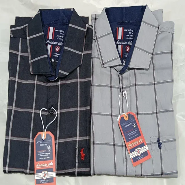 Wholesale 100% Cotton Extra Heavyweight Black Red Vintage Spring Autumn Winter Long Sleeve Buffalo Plaid Flannel Shirt for Men