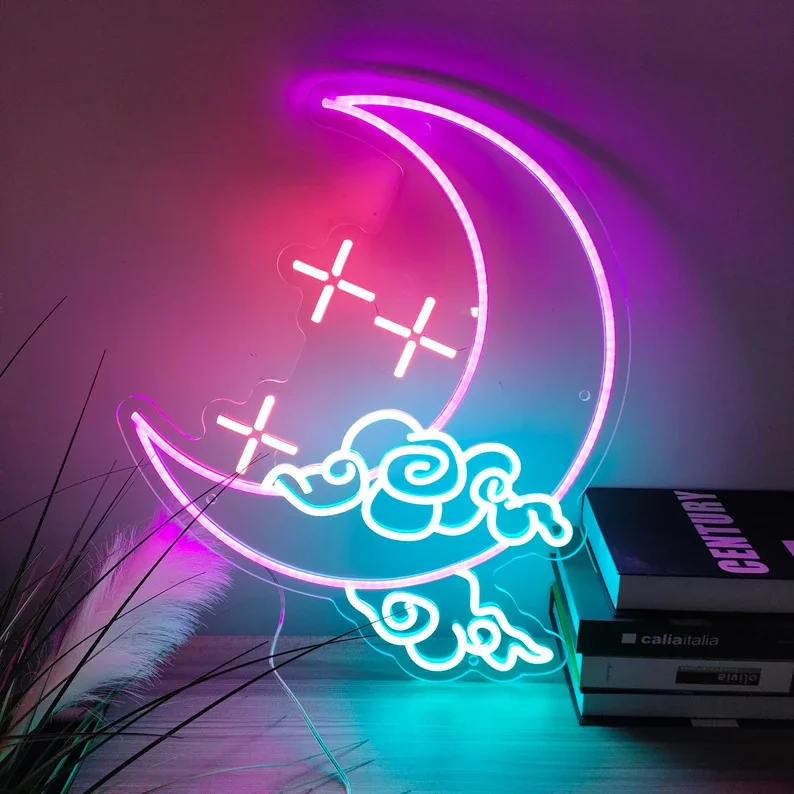 custom bedroom party personalized gifts 3d neon sign maker anime neon one piece icons cloud neon sign