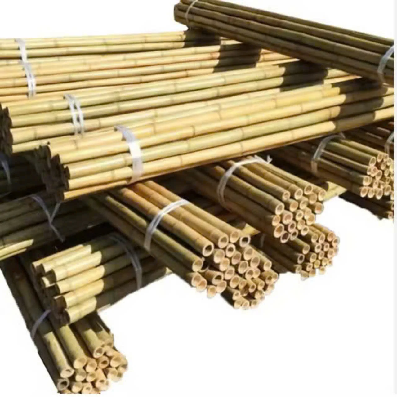 Straight Raw Green Garden Bamboo Stakes For Plant Support Farm Garden Decoration Natural Straight Bamboo Pole