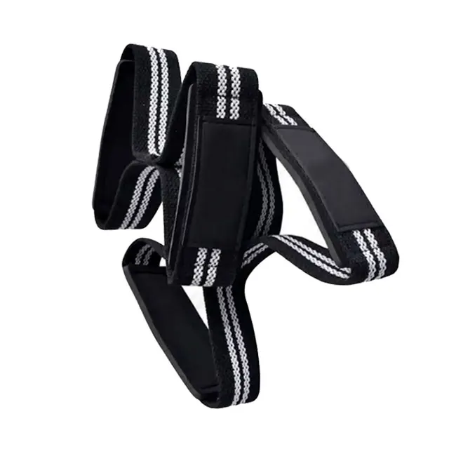 Lightweight Heavy Duty Figure Eight Fitness Lifting Straps for Bodybuilding and Weightlifting Training Gym Accessory Workouts