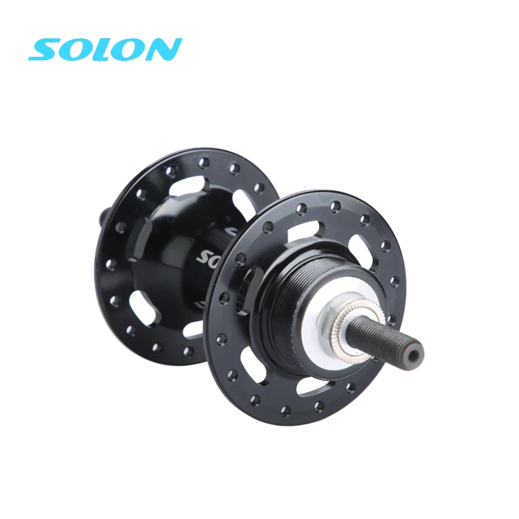 Solon Bicycle Hub For Fixie Bike Nut Type Aluminum Hub For Fixed Gear Bike Track Bike Sealed Bearing 32H 36H Freewheel Rear Hub