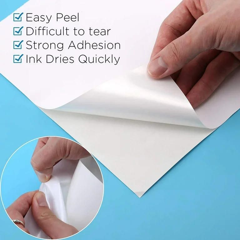 lizheng Silver Metallized Roll Labels waterproof self adhesive sticker paper jumbo rolls sticker paper for inkjet printer
