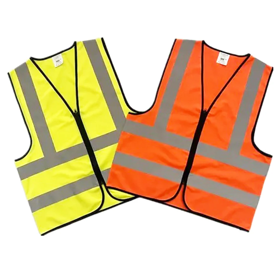 Safety Vest for Construction Working High Visibility Security Reflective Strip Vest 100% Polyester Safety Reflective Jackets
