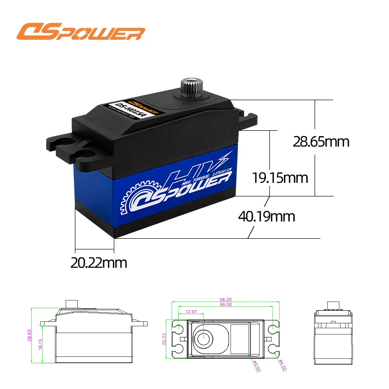 15kg robot servo with servo arm mounting brackets for control diy robot 360 degree metal gear servo motor