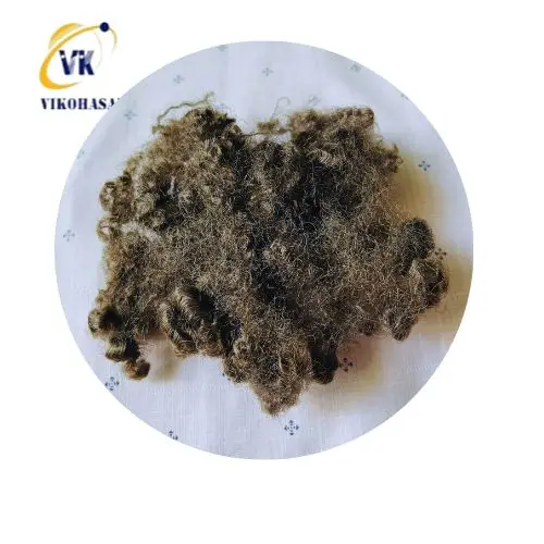 Low price Brown Hollow Silicon Fiber from Vietnam supplier with good quality by 100% PET flake cover by TC GRS