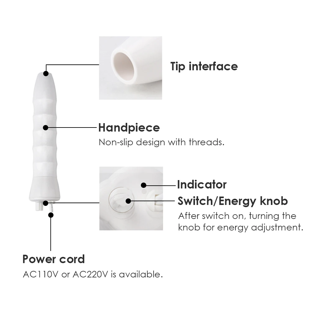 Synogal Professional mini 7 in 1 galvanic ozone acne removal high frequency facial device