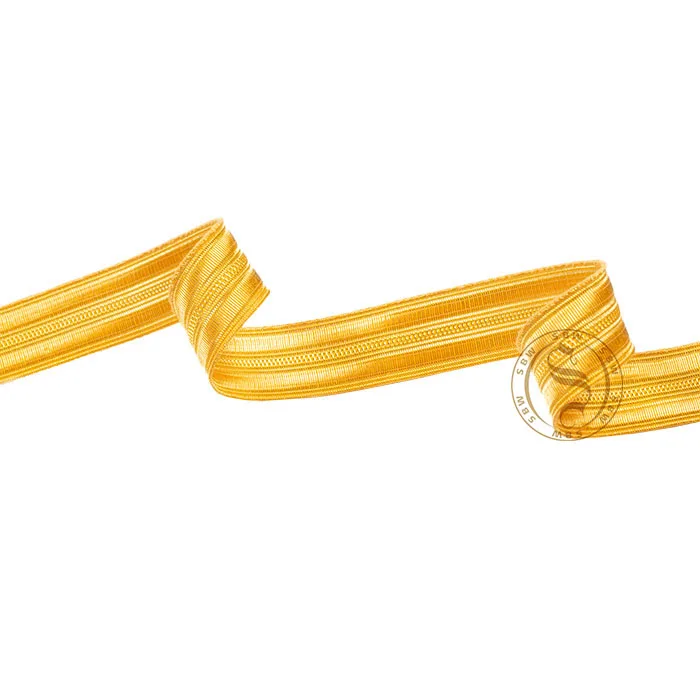 Embroidered Lace Polyester Braid for Ceremonial Uniforms | Wholesale Embroidered Braided Lace And Ribbon Trims for Sale