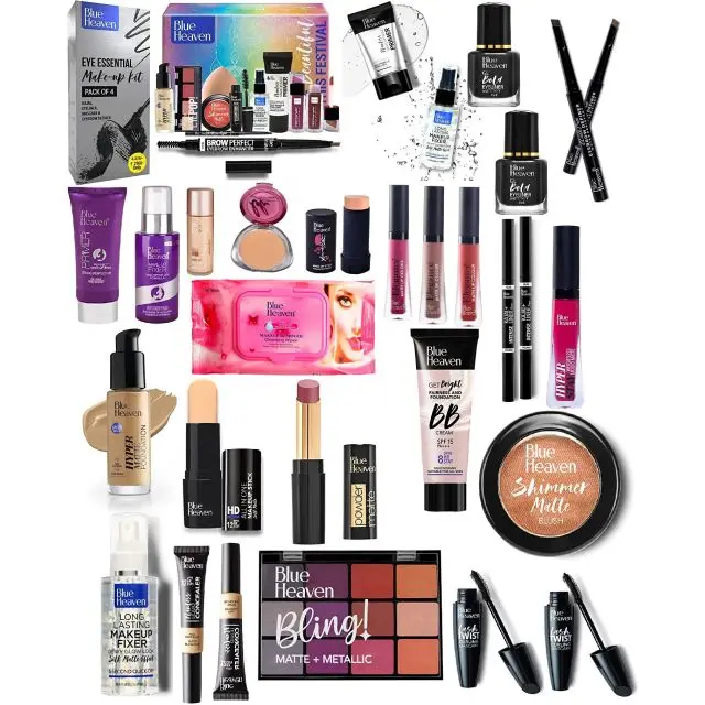 BLUE HEAVEN Long Lasting Makeup Set Portable Gift Cosmetics Kit Wholesale Price | High Quality Water Resistance Makeup