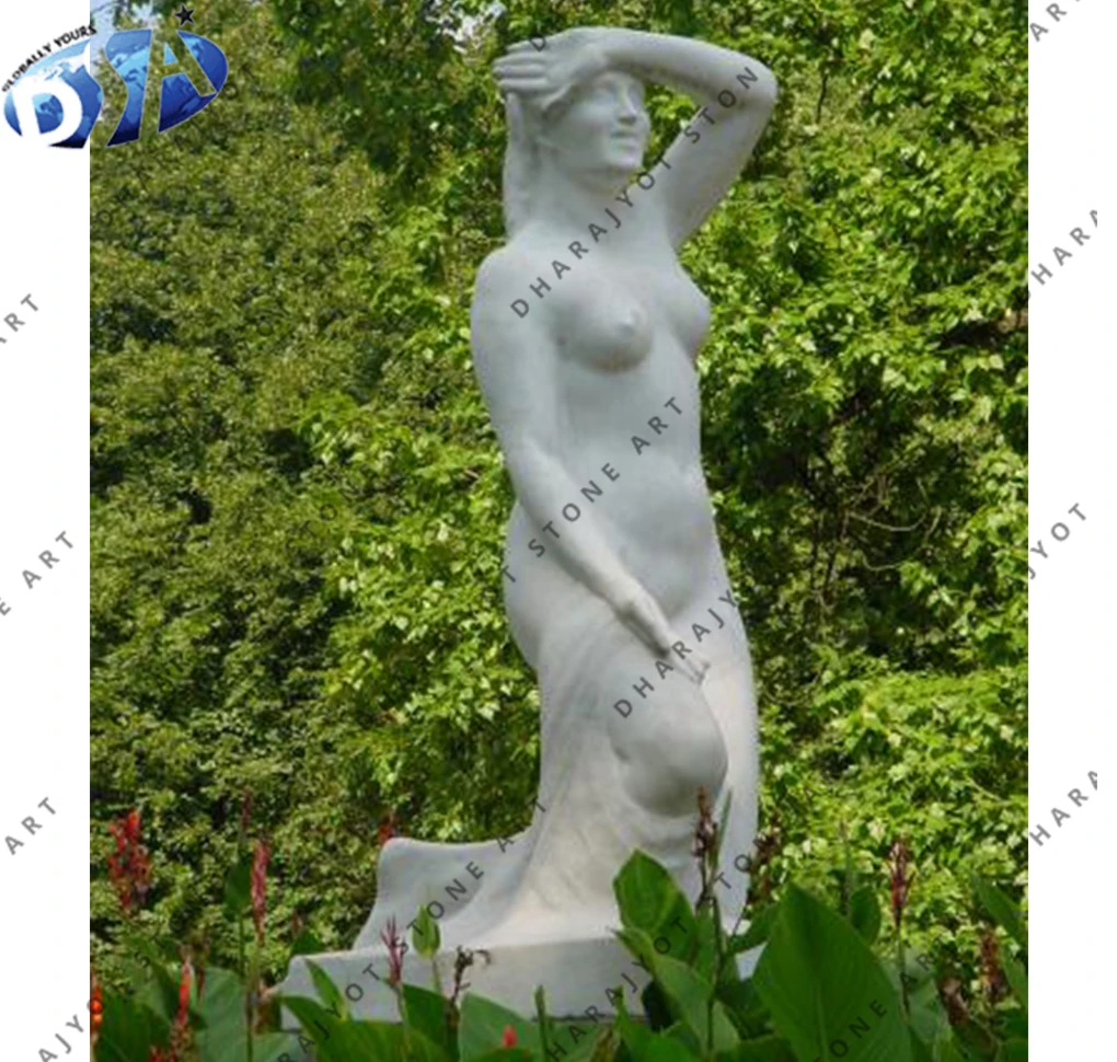 Indoor Classical Hand Carved Famous Stone Head Bust Women Female Sculpture Marble Bust lady statue