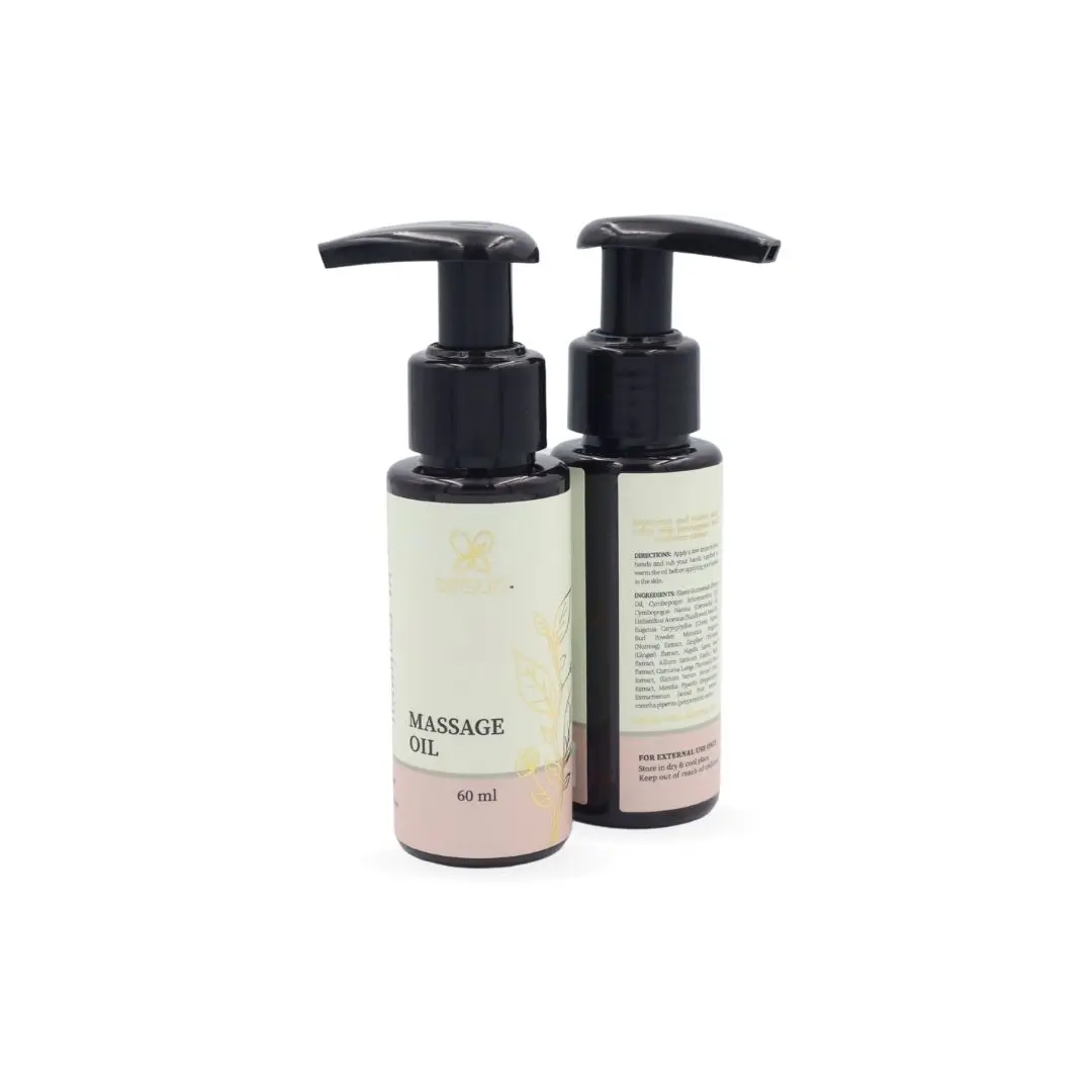 Supply OBM type high ingredient quality form herbal origin postpartum care Setsuri Massage Oil 60ml from Malaysia