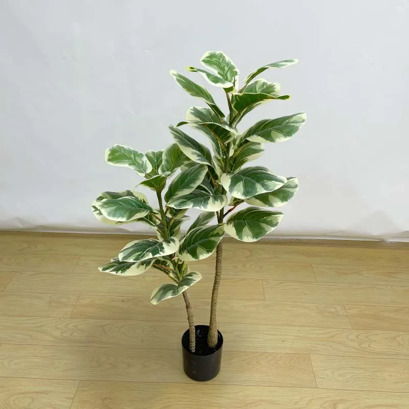 120cm Faux Ornamental Plants Artificial Fiddle Leaf Lyrata Ficus Tree Bonsai Plant For Indoor Decor