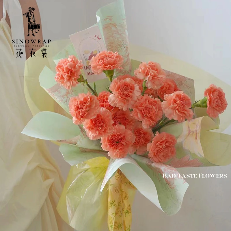 Sinowrap Waterproof Colored Cellophane Paper Plastic Good Quality Fresh Flower Wrapping Paper