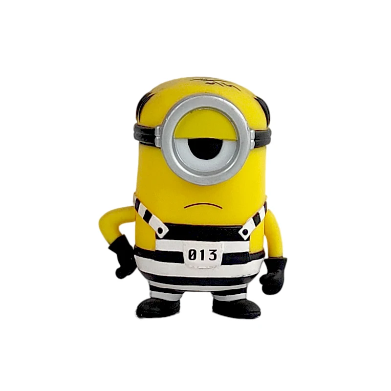 OEM&ODM Custom movie character Despicable-Me wear prison clothes minion Stuart toys Minion Model Toys For Gift