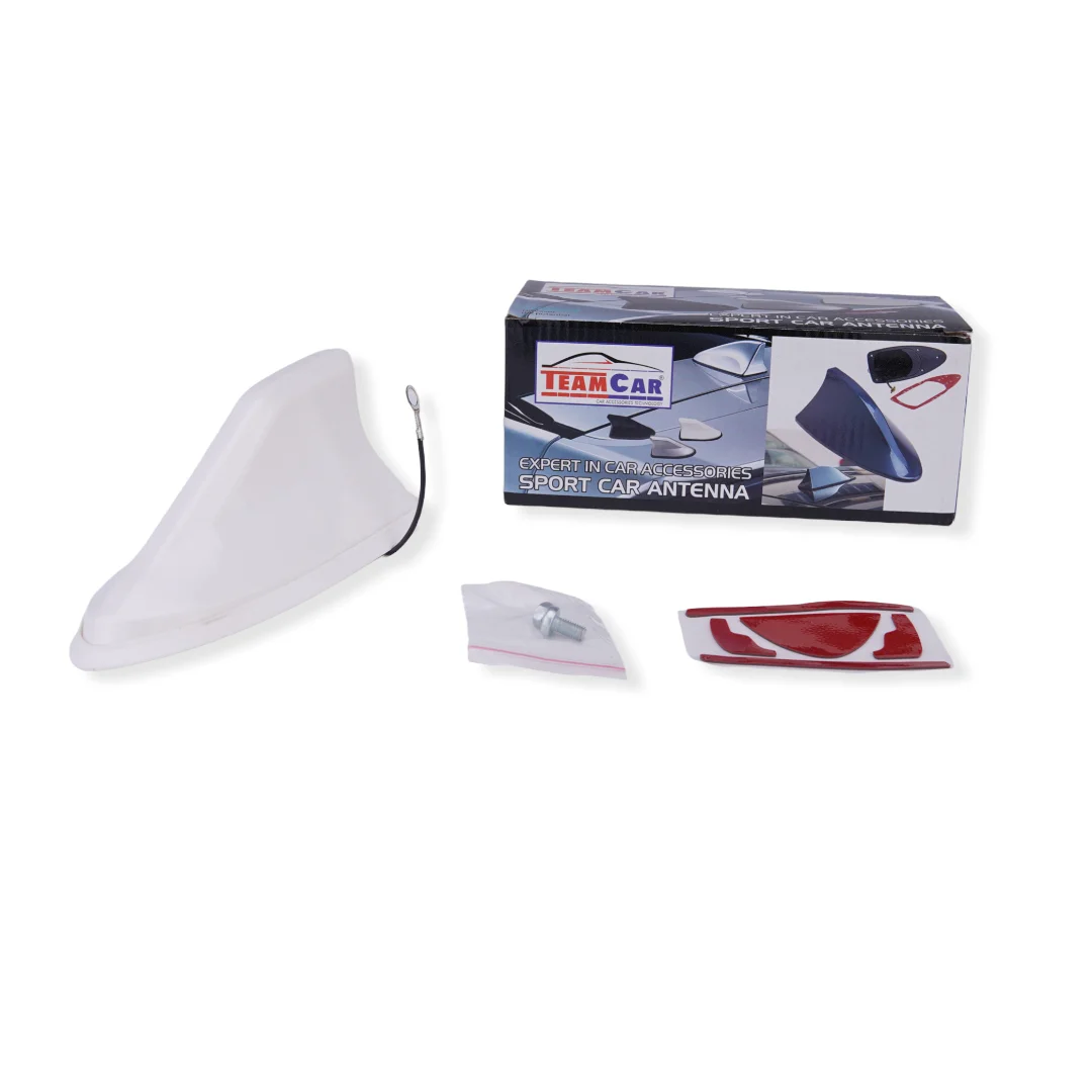 Waterproof auto shark fin FM/AM/DAB Antenna car roof antenna  white with silicone car decoration antenna