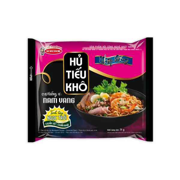 ACECOOK Rice Noodle Vietnamese Dried Noodle Instant Food Noodles Original with 0% Trans Fat & Cholesterol