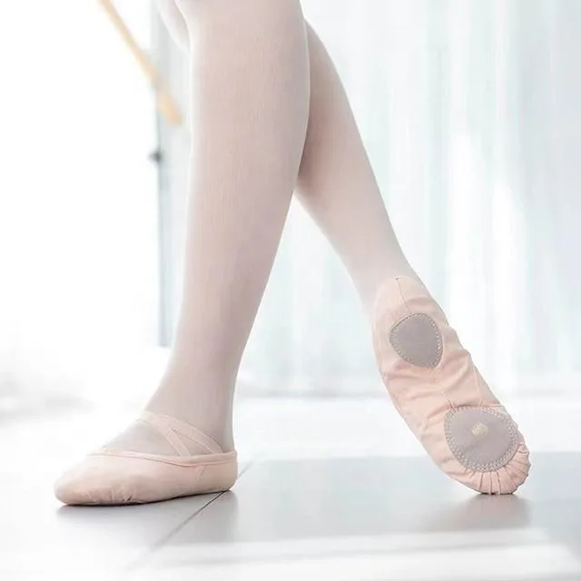 Customized Color Women professional Leather ballet shoes for dance Ballet Pointe Shoes For Girls