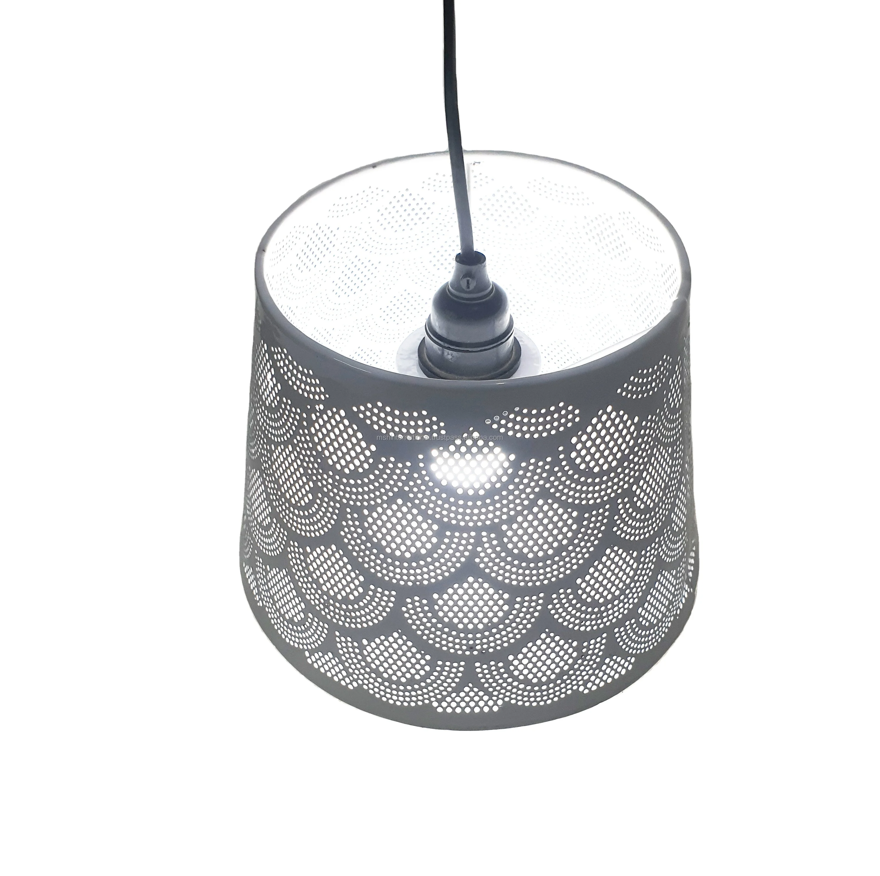 Modern Design metal Lampshade Big Ceiling Pendant White Lamp Shade