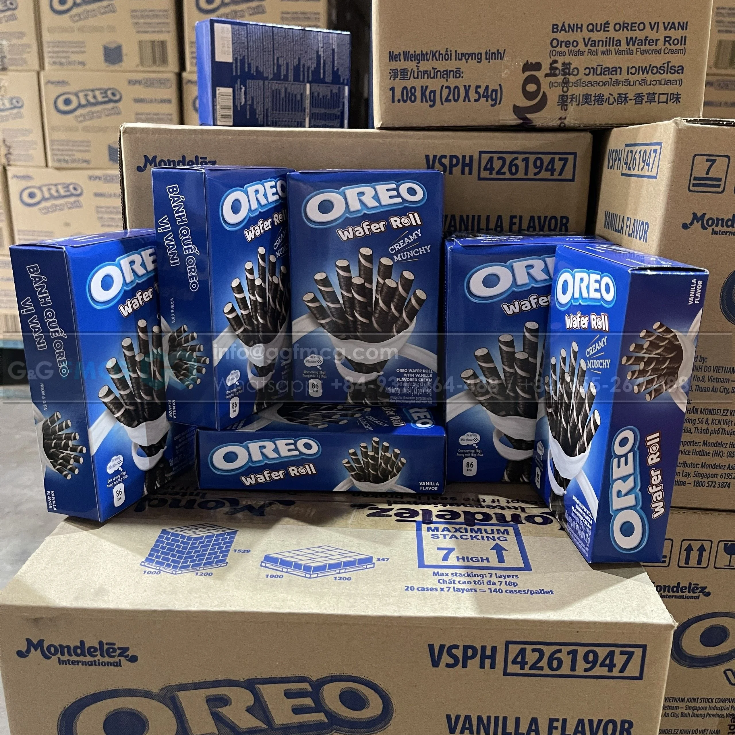 Best selling Oreo Vanilla Wafer Roll 54g Vanilla Chocolate exotic snacks delicious Sweet Taste Biscuits