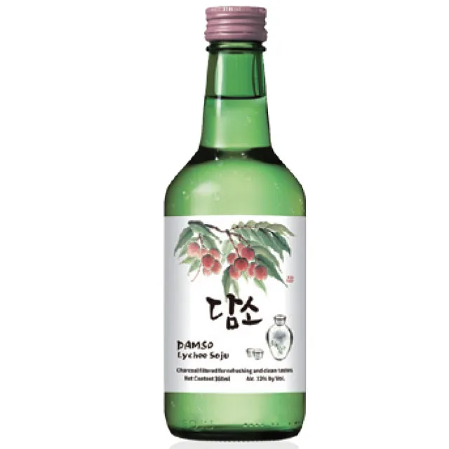 DAMSO, Soju, корейский Soju, 13 Фруктовый Ароматизированный Soju, дистиллированный спирт, 360 мл или 375 мл