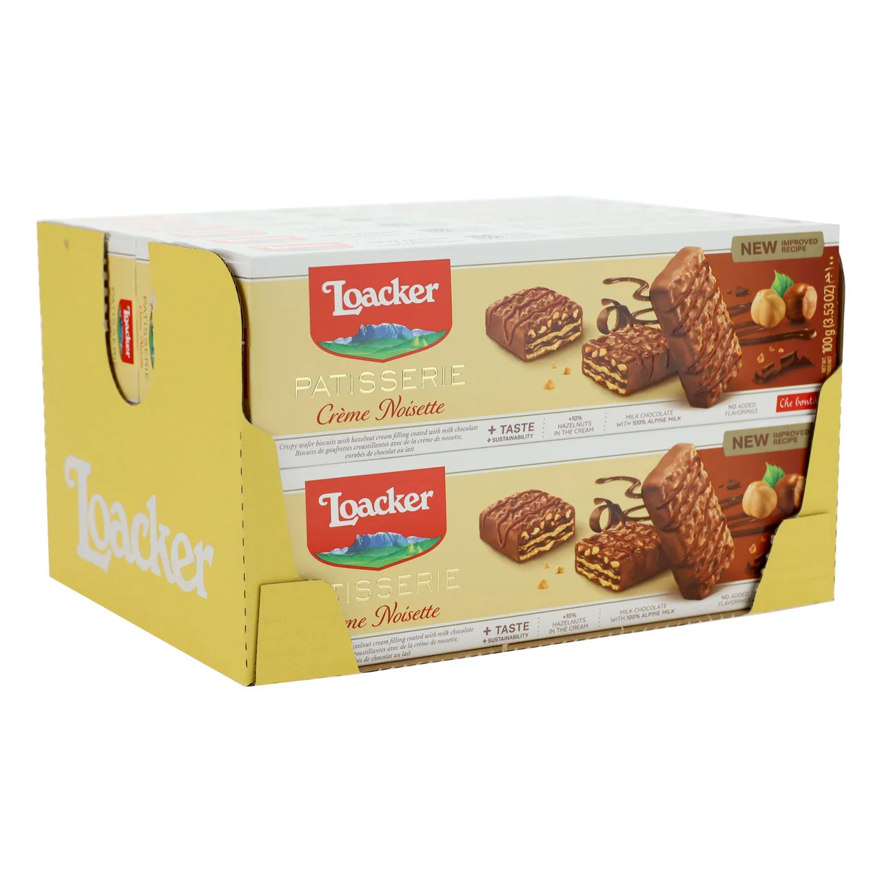 Elite Loacker Patisserie Creme Noisette 100gx18-богатая эссенция из фундука-перекусите на новый уровень
