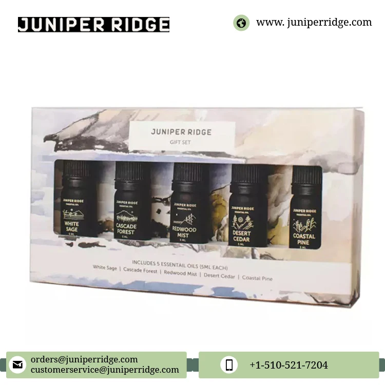 Latest Arrival Pure and Natural Home Fragrance Combo Set of Organic Essential Oil 5 - Pack Gift Set