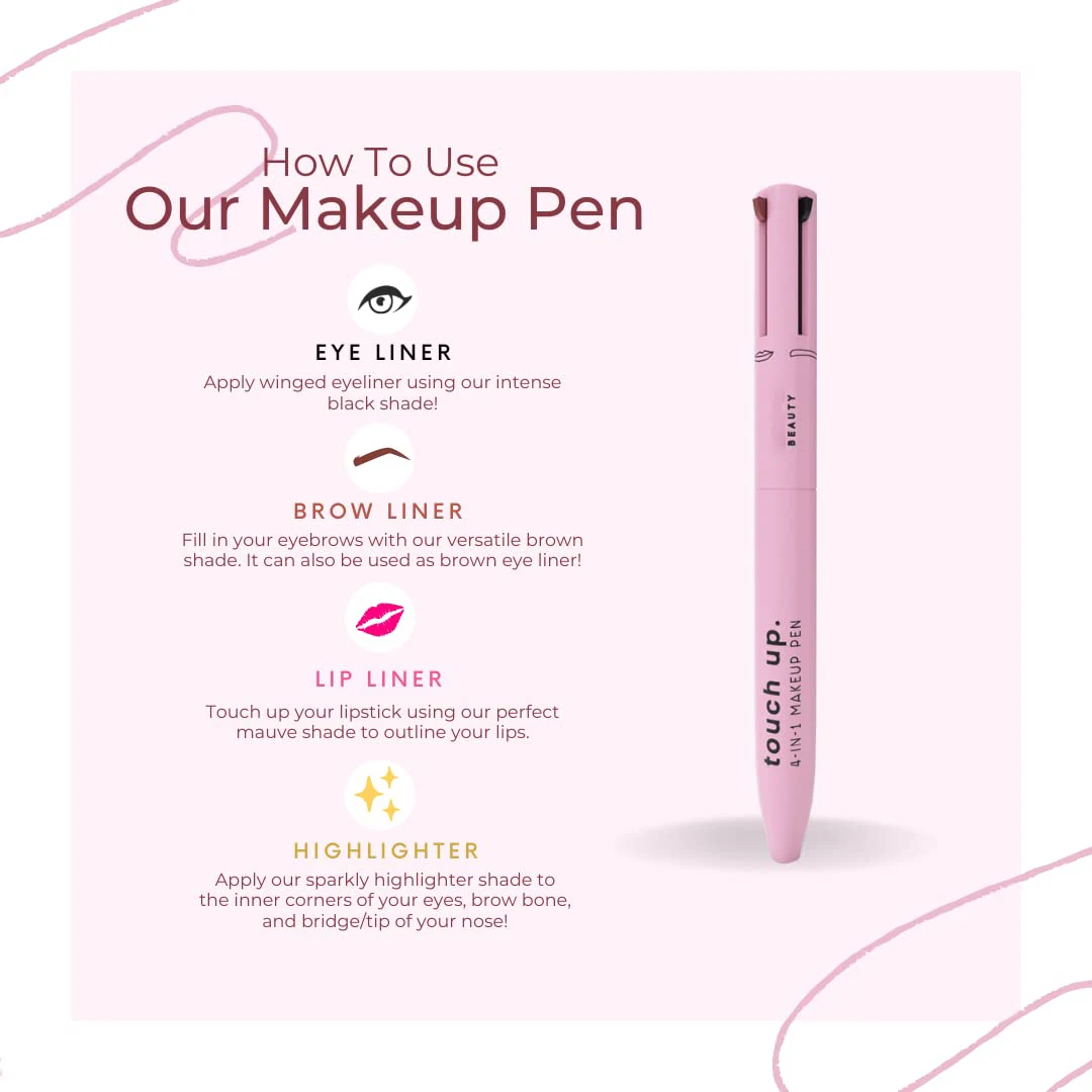 Lip Highlighter Liner 4 in 1 Waterproof Versatile Makeup Beauty Pen Maquillaje Private Label