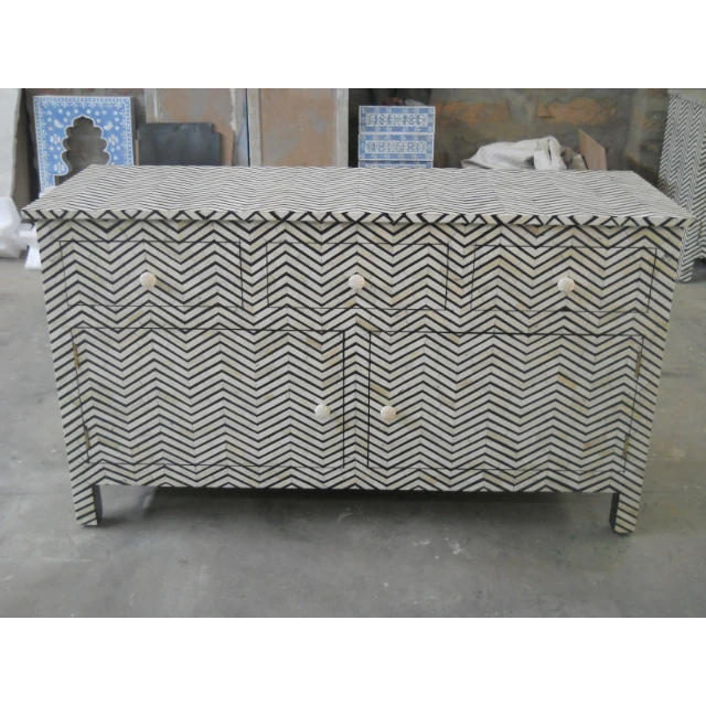 2024 Bone Inlay Furniture High Quality Bone Inlay Chest Drawer Luxury Bedroom Chest At Wholesale Price Room Furniture For Sale