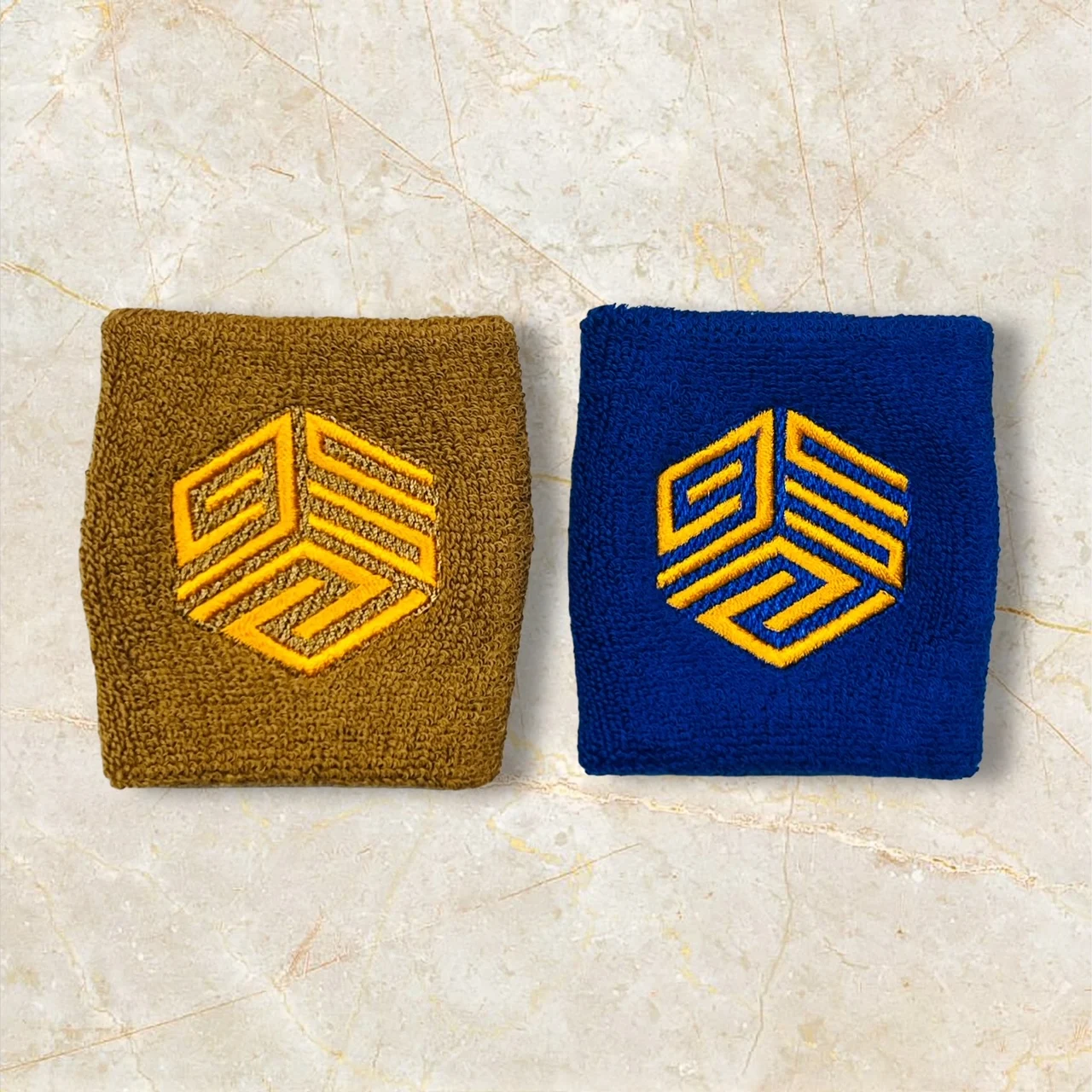 Professional Custom Elastic Terry Cotton Sweatband Sport Wristband Embroidered Tennis Protection One Size Fits All Customizable