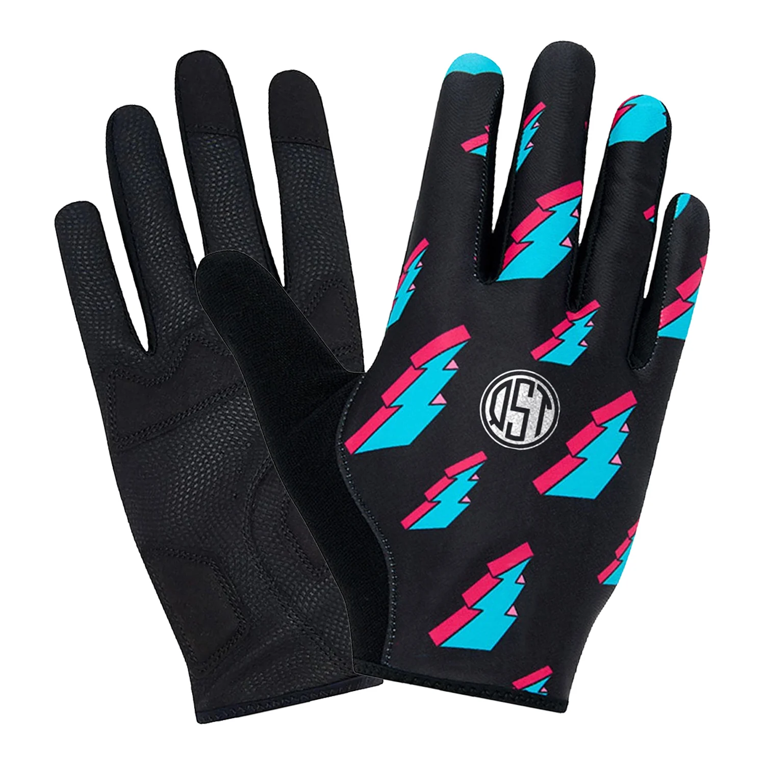 Best Selling Full Finger Cycling Gloves Leather Palm Hand Safety Bicycle Gloves Custom Design Touchscreen Racing Cycling Glove