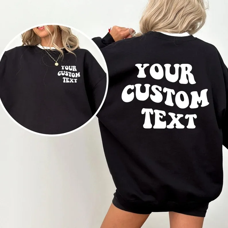 Custom 360GSM 380GSM 400GSM Custom Wholesale Emboss Print Sweatshirt Soft Cotton 460GSM Fleece Crewneck Sweatshirt Oversized
