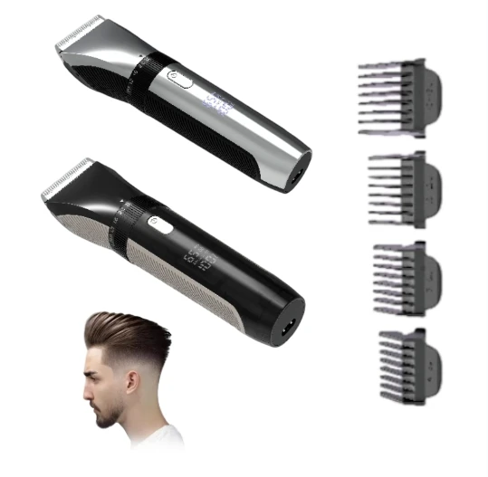 Professional Barber Cordless Hair Clippers Rechargeable Electric Cutting Machine