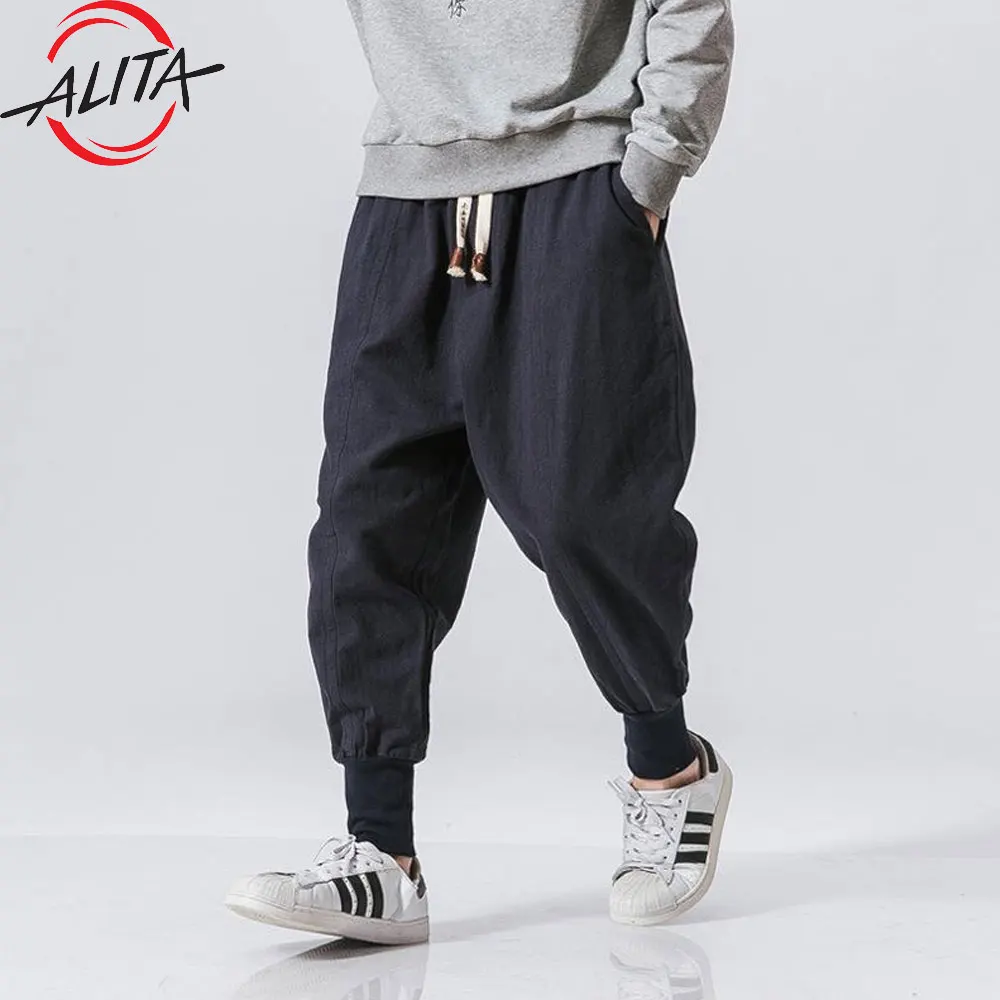 Haori Kimono Joggers Summer Japanese Style Anime Sweatpants Men Multi Pocket Long Cargo Pant Harajuku Jogger Trousers Streetwear