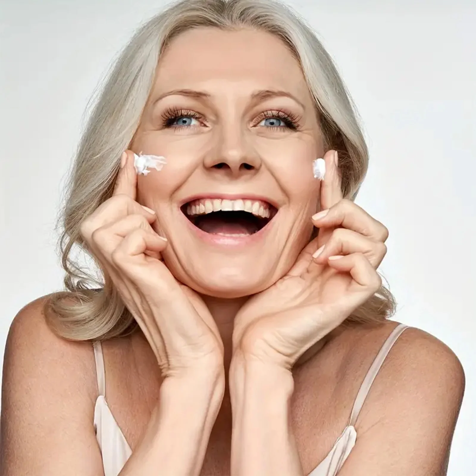 Acrylic bottle face cream facial moisturizing cream anti aging hyaluronic acid wrinkle cream