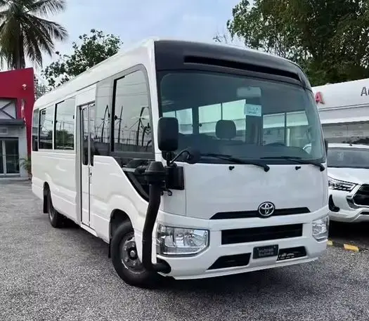PerfectUsed Toyotas Coaster Bus 2x Diesel A/C Engine Japan Roller Coaster 30 Passenger, 2021/2023 Model 100%