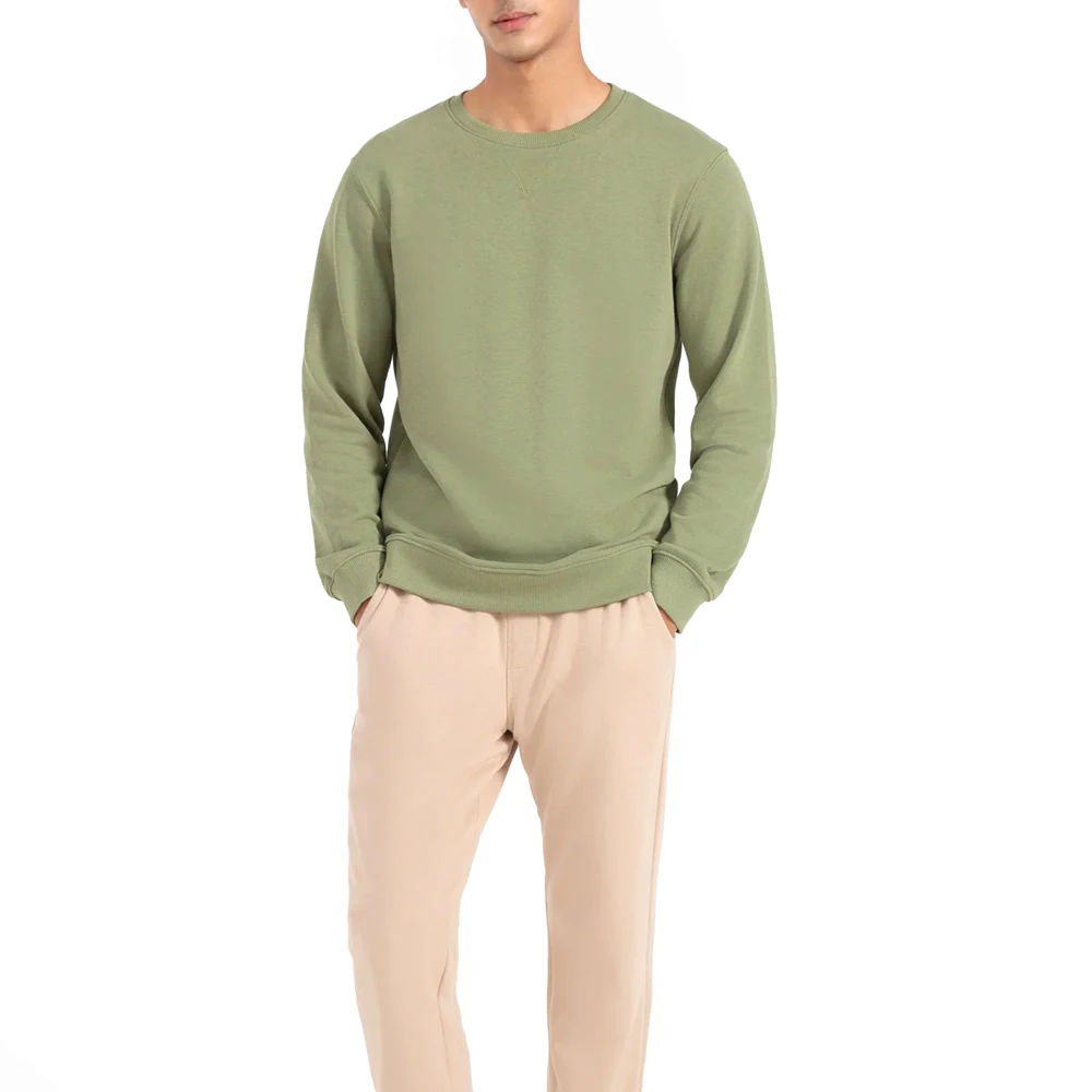 Plain Sweatshirt Streetwear 100% Cotton Crew Neck Premium Quality Men Sweatshirt high quality best selling