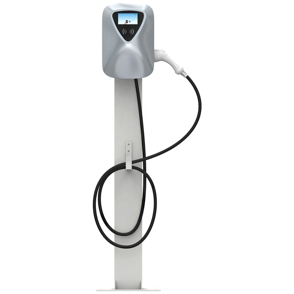 Hotel Charging Electric Car Level 2 Fast Rfid EV Car Charger Station Type 2 7Kw AC Portable EV Charger Wholesale