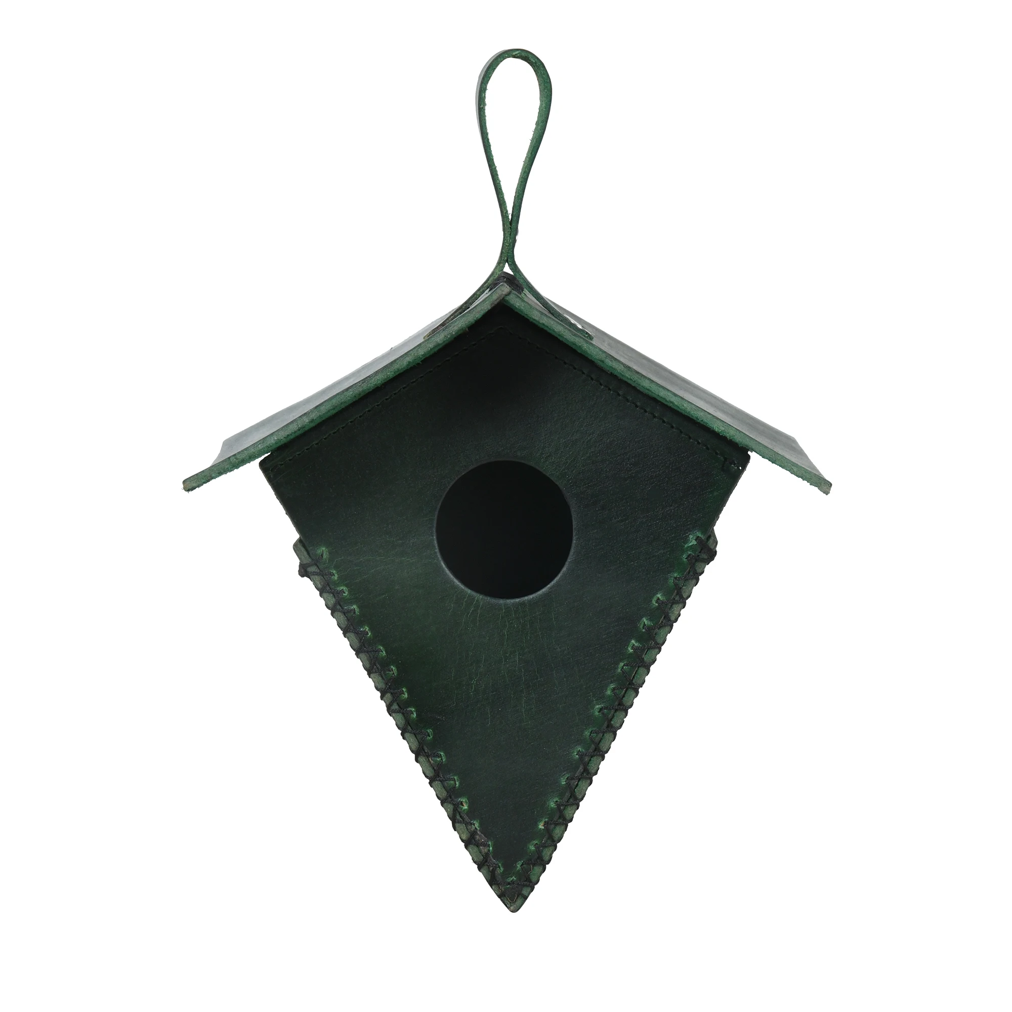TOP SELLING INDIAN LEATHER HAND MADE BIRD HOUSE NATURAL PET BIRD CARE SMALL BIRD NEST IN MANY COLORS & DESIGNSGENUINE LEATHER HI
