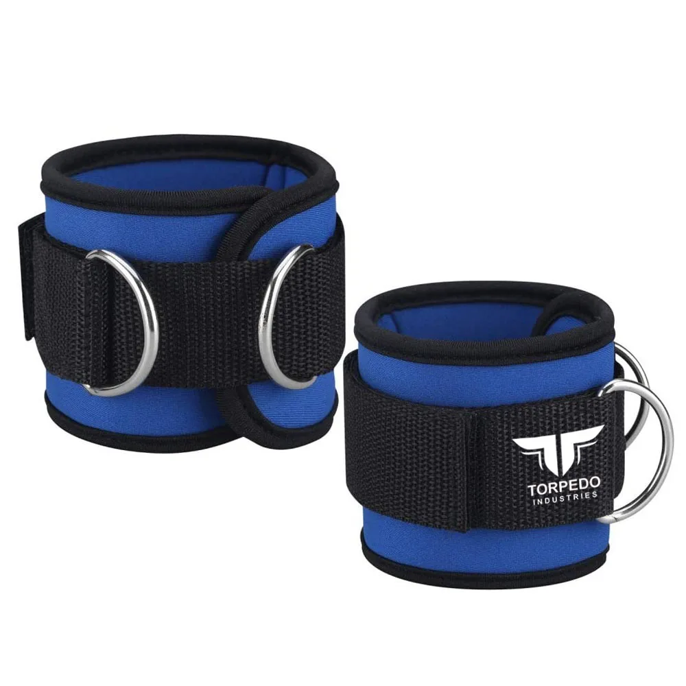 All colour plus size fashionable Gym Ankle Strap Plain blank quick dry pro quality Weight Lifting Gym Ankle Straps