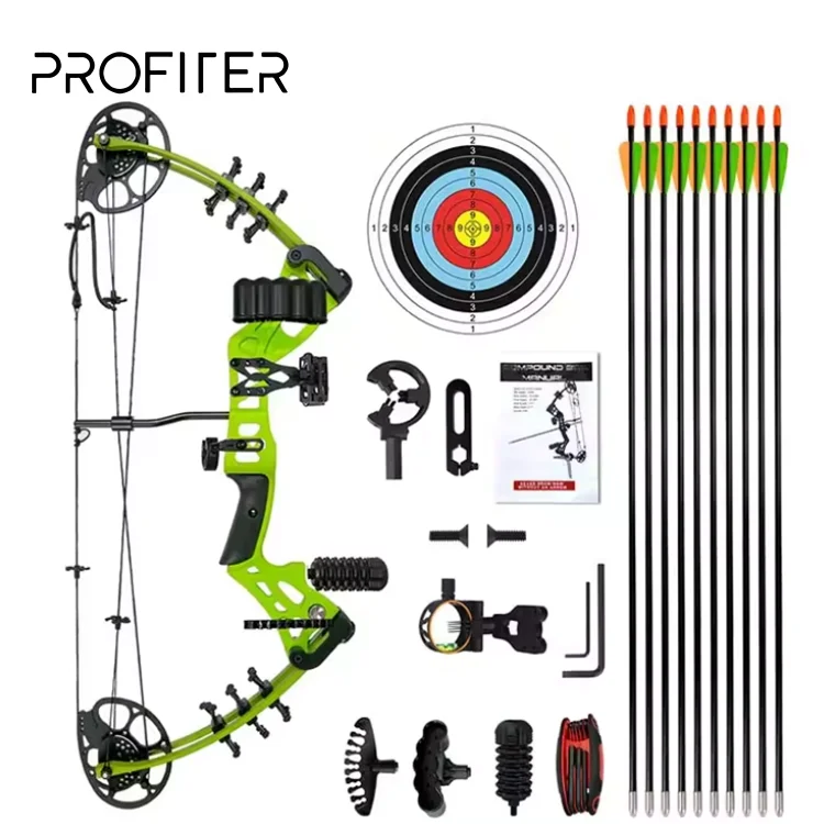 Hot Selling New Arrival Aluminium Alloy Carbon Fiber Compound Archery Bow Archery Compound Bow and Arrow Set