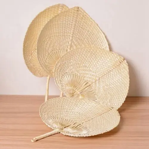HOT SALE - Bamboo Craft Weave Hand Fan - Wholesale Bamboo Rattan Printed Handicraft Fans export worldwide