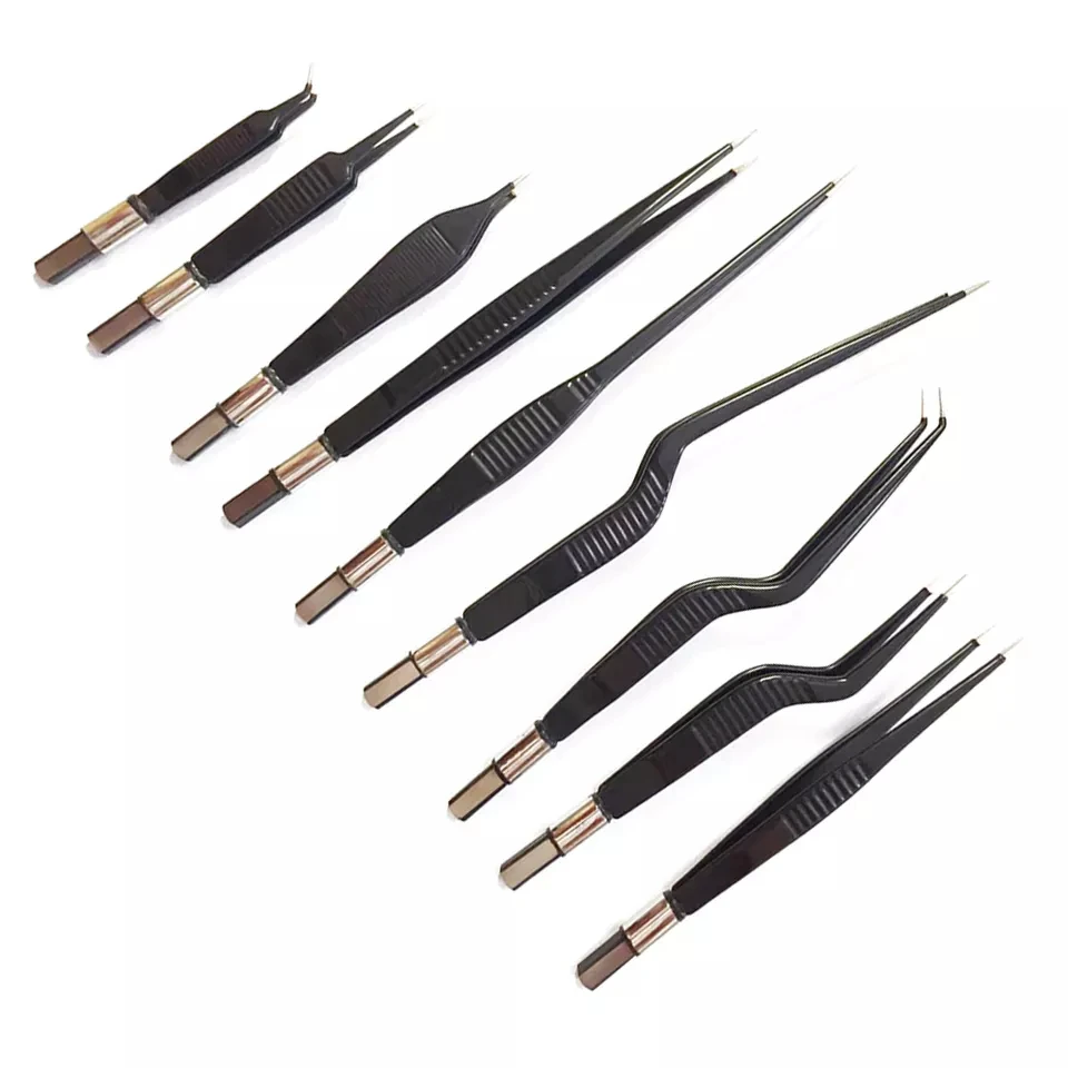 Medical Electrosurgical Instruments European Pattern Insulated Non Stick Tip Bayonet Bipolar Adson Forceps