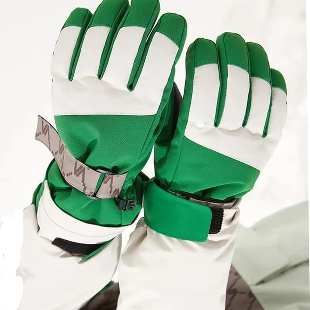 New Style Design Fashionable Winter Ski Gloves Kids Snow Windproof Mittens Outdoor Sports Skiing  Five Fingers Ski Gloves