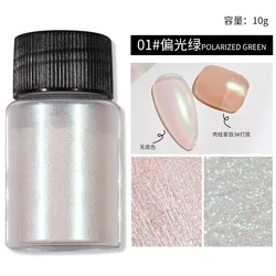 Mermaid Glitter Chrome Holographic Nail Art Acrylic Powder Aurora Pigment For Nails Dipping Powder