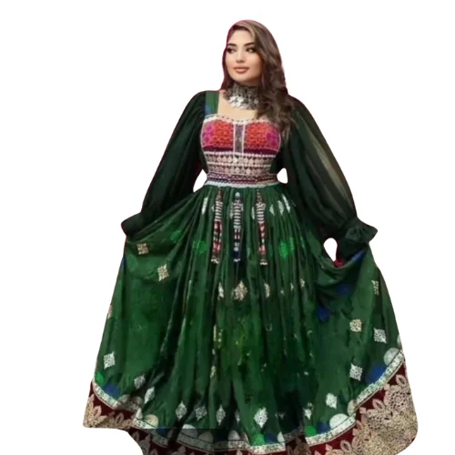 PARTY WEAR & WEDDING WEAR SIMPLE & MODERN STYLE AFGHAN TRIBAL CULTURAL WOMEN WEAR READYMADE DRESSES WHOLESALE PRICE CUSTOMIZED