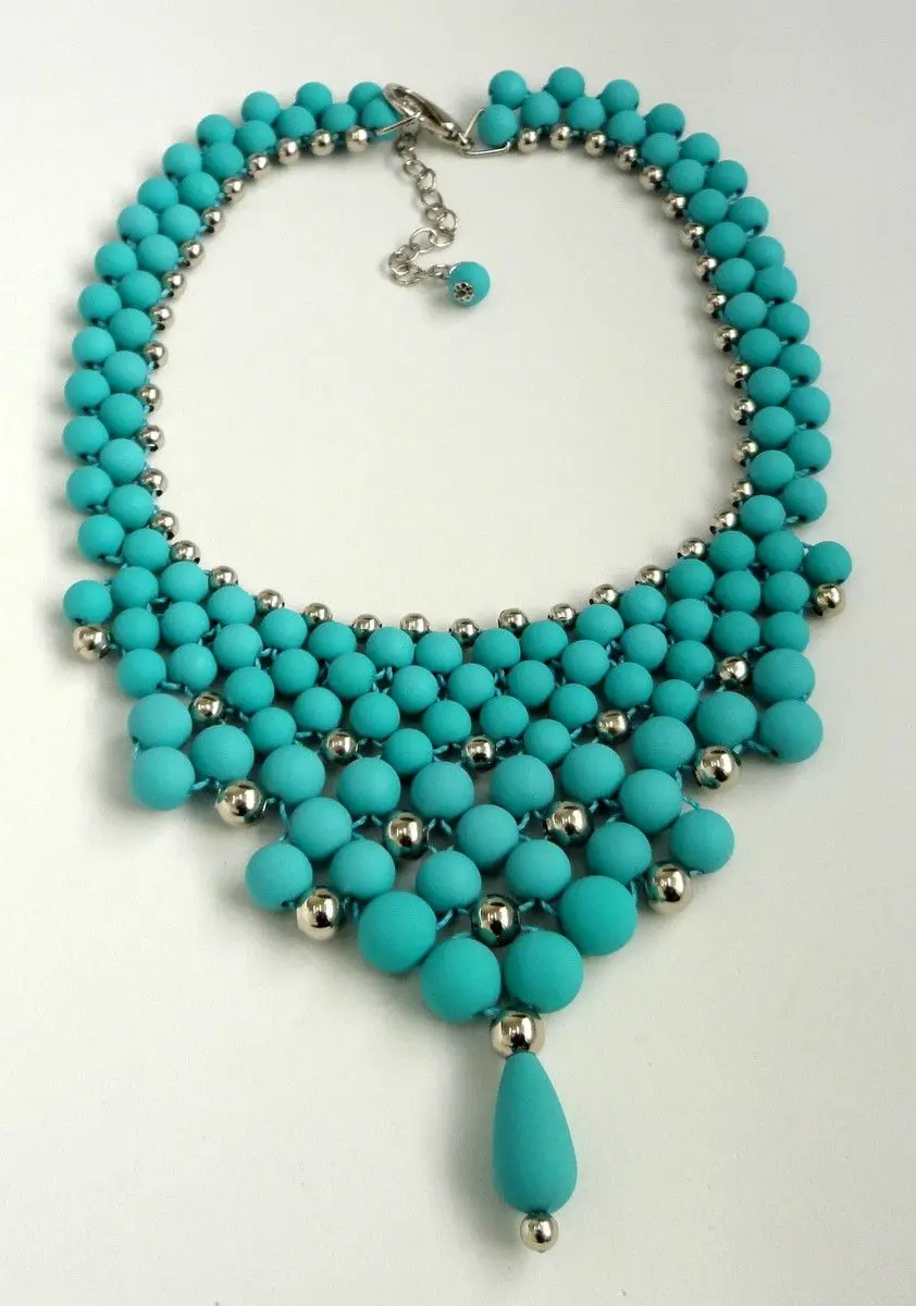 Hot Quality Resin & Embroidery Making Latest Design Necklace crystals healing stones silicone beads beads for jewelry making