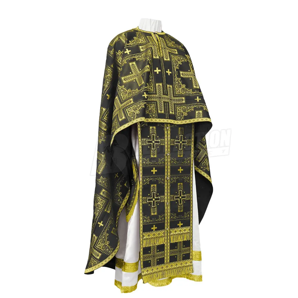 Hot Sale Embroidery Gothic Chasuble Vestments Church Father Dress Embroidered Vestment For Church Use