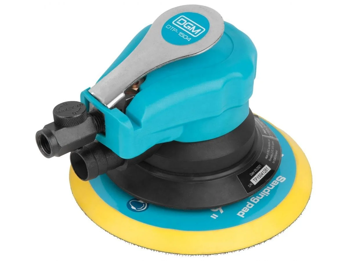 DGM Pneumatic Sanders 6 inch 150mm Orbital Sander Air Orbit Sander with Dust Extraction Round Polisher Grinder Air Tools